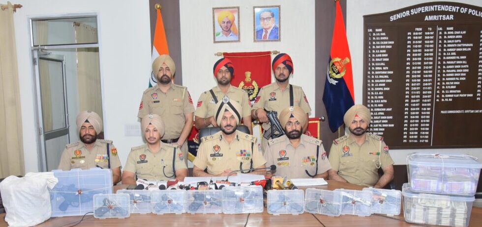 Punjab-police-arrest-Afghan-national-six-others-cross-border-drug-arms-bust